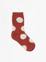 Rie Crew Sock Rust Red