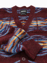 Out Of This World Cardigan Bordeaux Red