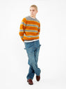 Absolute Belter Sweater Grey & Orange by Howlin' | Couverture & The Garbstore
