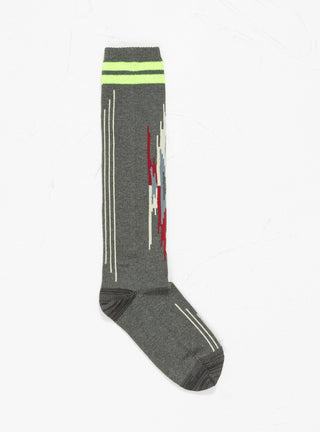 84 Yarns Ortega Knee High Socks Charcoal by Kapital | Couverture & The Garbstore