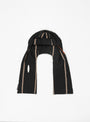 Gale Ortega Jersey Scarf Black by Kapital | Couverture & The Garbstore