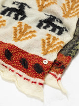 Fulling Wool Scarf Multi Village Gabbeh by Kapital | Couverture & The Garbstore