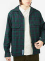 Work Over Shirt Green & Navy Tartan by Reception | Couverture & The Garbstore