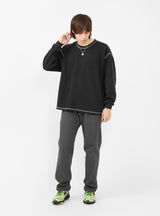 Waffle Sweatshirt Black by Reception | Couverture & The Garbstore