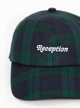 6 Panel Cap Green & Navy Tartan by Reception | Couverture & The Garbstore