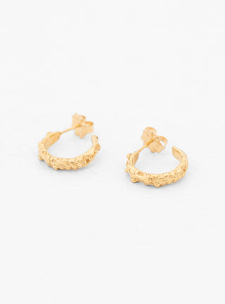 Roca Small Gold-Plated Bronze Hoop Earrings by Faris | Couverture & The Garbstore