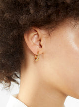 Roca Small Gold-Plated Bronze Hoop Earrings by Faris | Couverture & The Garbstore