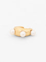 Grosso Perla Gold-Plated Bronze Ear Cuff