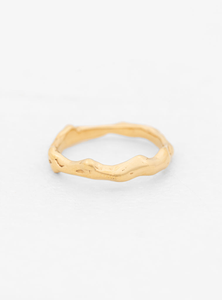 Lava Band Gold-Plated Bronze Ring