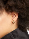 Chamelle Topaz & Garnet Gem 14K Gold-Plated Stud Earring
