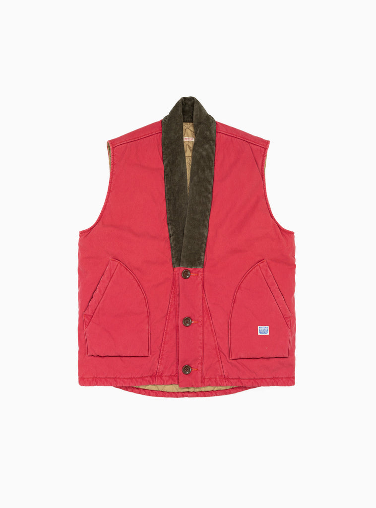 Dotera Canvas Vest Pink & Red