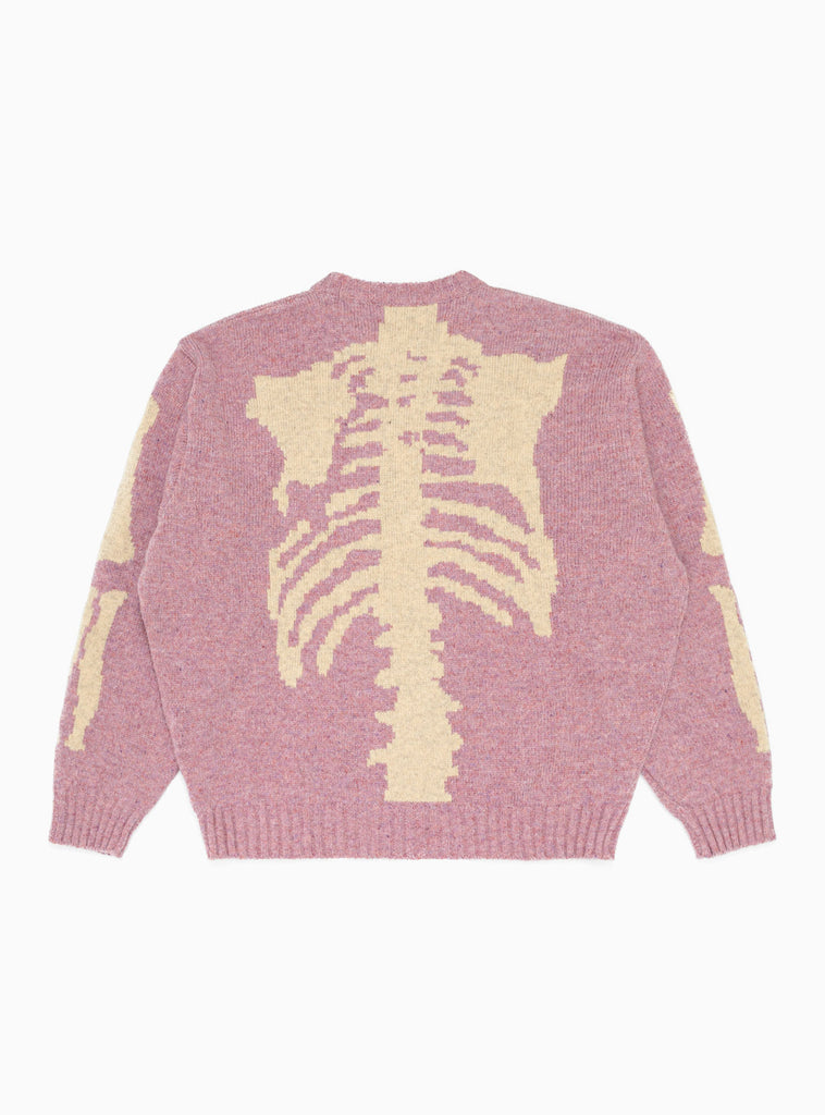 BONE 5G Wool Sweater Light Purple by Kapital | Couverture & The Garbstore