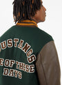 Mustang Varsity Jacket Green & Brown