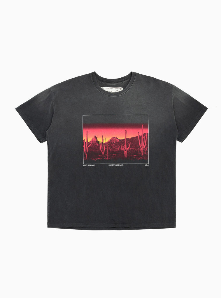 Burning Landscape T-shirt Black