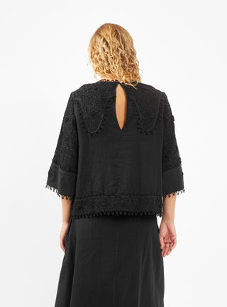 Sunflower Blouse Black by Skall Studio | Couverture & The Garbstore