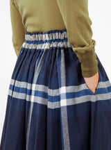 Big Tartan Check Skirt Navy by BEAMS BOY | Couverture & The Garbstore