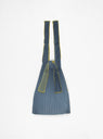 Tate Pleated Tote Bag Large Blue & Green