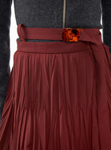 Satin Tricot Skirt Dark Red by TOGA ARCHIVES | Couverture & The Garbstore