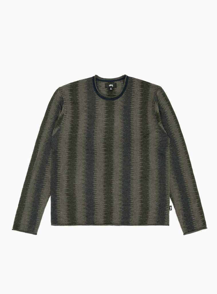 Shadow Stripe Sweater Olive