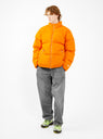 Nylon Down Puffer Jacket Orange