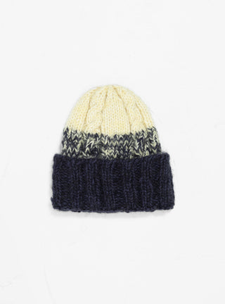 Hand Knit Fisherman Beanie Navy by Sublime | Couverture & The Garbstore