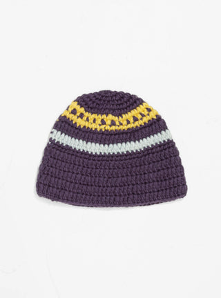 Hand Knit Roll Beanie Purple by Sublime | Couverture & The Garbstore