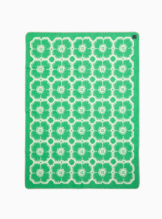 Anemone Blanket Small Green by Minä Perhonen | Couverture & The Garbstore