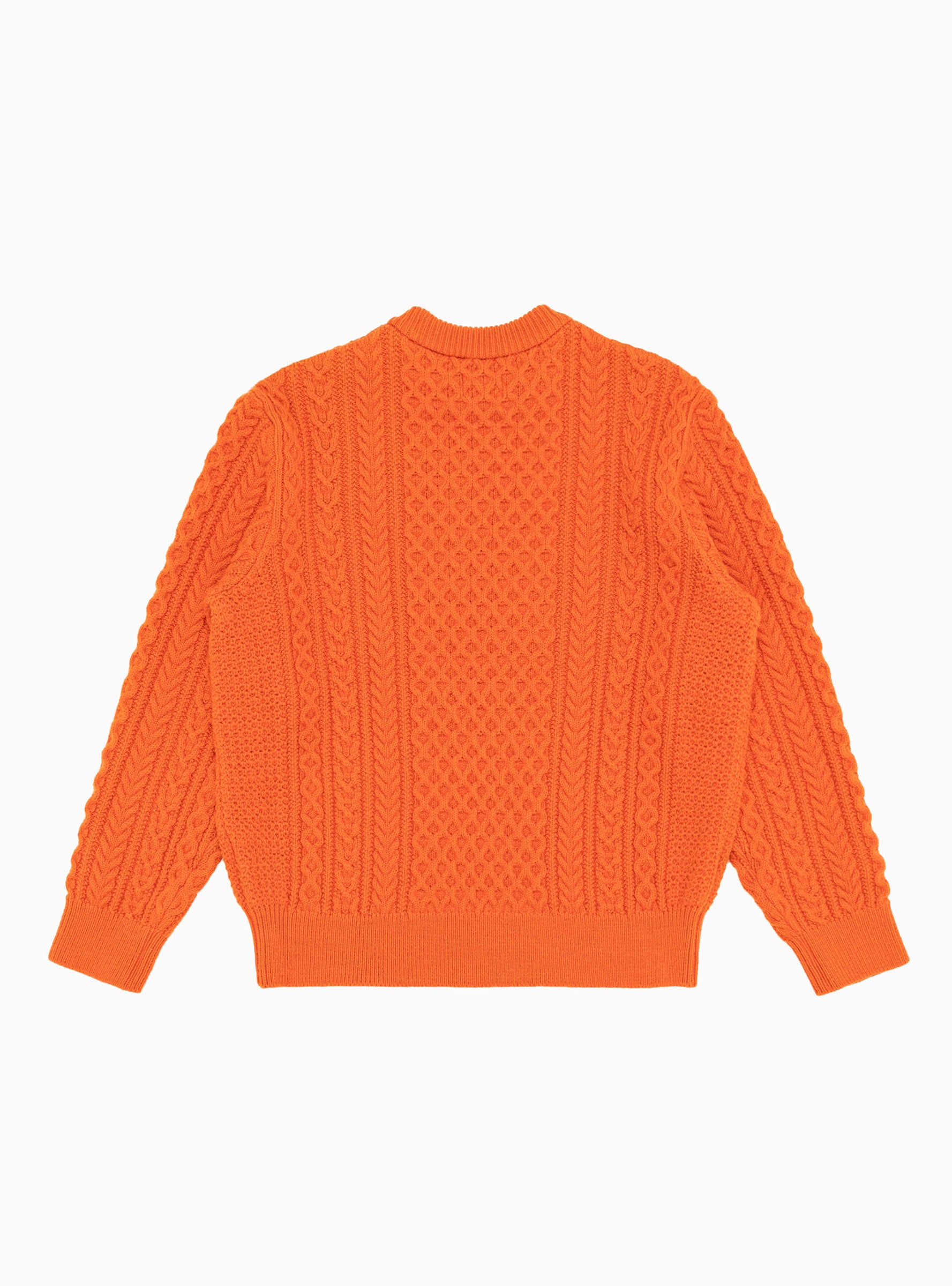 Reborn Wool Aran Sweater Orange by YONETOMI | Couverture & The Garbstore
