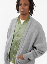 MA-1 Mix Cardigan Grey by SOFTHYPHEN | Couverture & The Garbstore