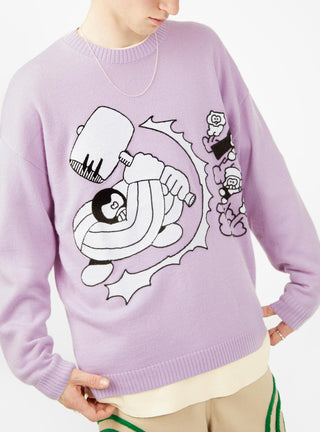 Hammer Sweater Lilac by Brain Dead | Couverture & The Garbstore