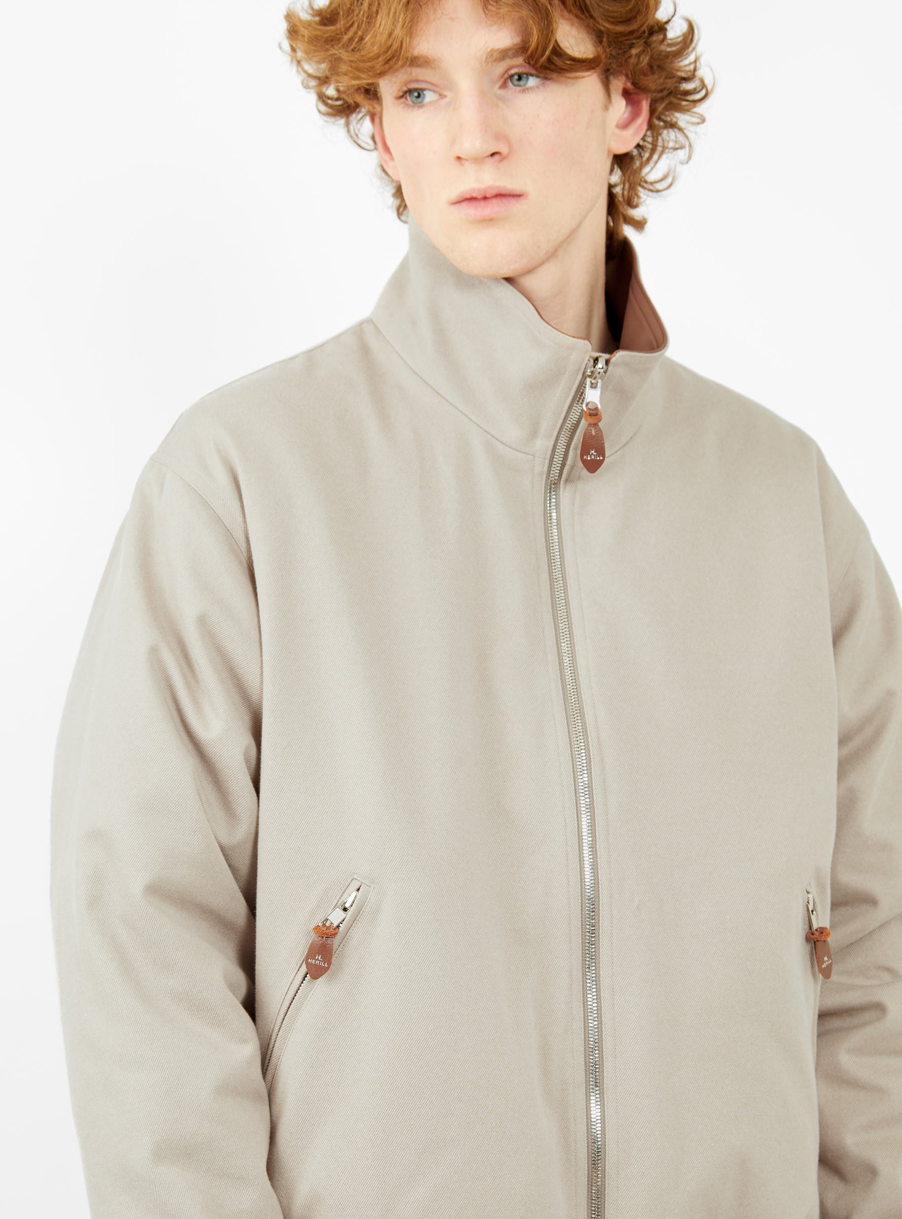 Weekend Cotton Twill Jacket Greige by HERILL | Couverture & The Garbstore