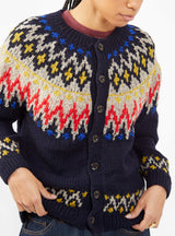 Nordic Cardigan Navy by BEAMS BOY | Couverture & The Garbstore