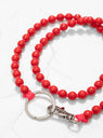 Pearl Long Keyholder Red