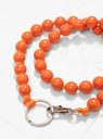 Big Pearls Long Keyholder Orange
