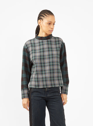 Gia Top Green Check by YMC | Couverture & The Garbstore