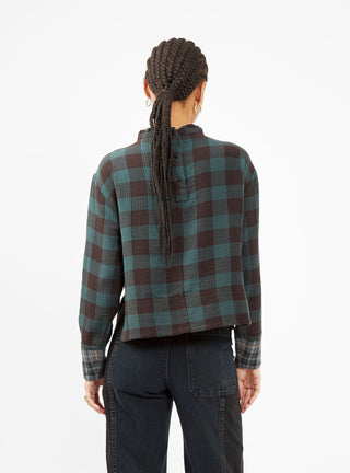 Gia Top Green Check by YMC | Couverture & The Garbstore
