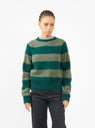 Jets Sweater Green Stripe