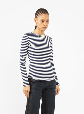 Charlotte T-shirt Navy & White Stripe by YMC | Couverture & The Garbstore
