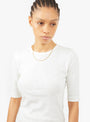 Charlotte Short Sleeve Top White