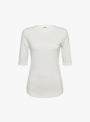 Charlotte Short Sleeve Top White from YMC at Couverture & The Garbstore