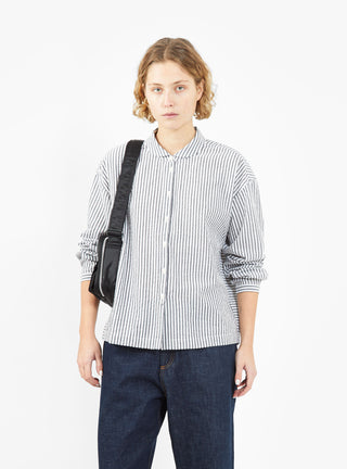 Marianne Shirt Grey & White Stripe by YMC | Couverture & The Garbstore