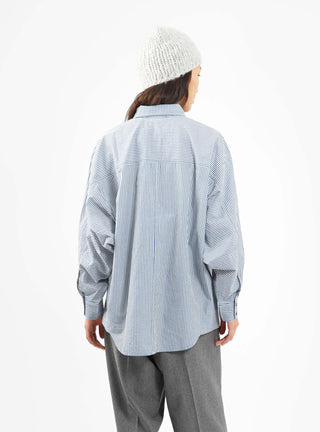 Kaarina Dolman Shirt Blue & White Stripe by Apiece Apart | Couverture & The Garbstore