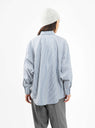 Kaarina Dolman Shirt Blue & White Stripe