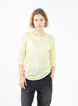 Long Sleeve T-shirt Lime by Baserange | Couverture & The Garbstore
