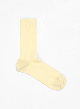 Rib Ankle Socks Mimosa Yellow by Baserange | Couverture & The Garbstore