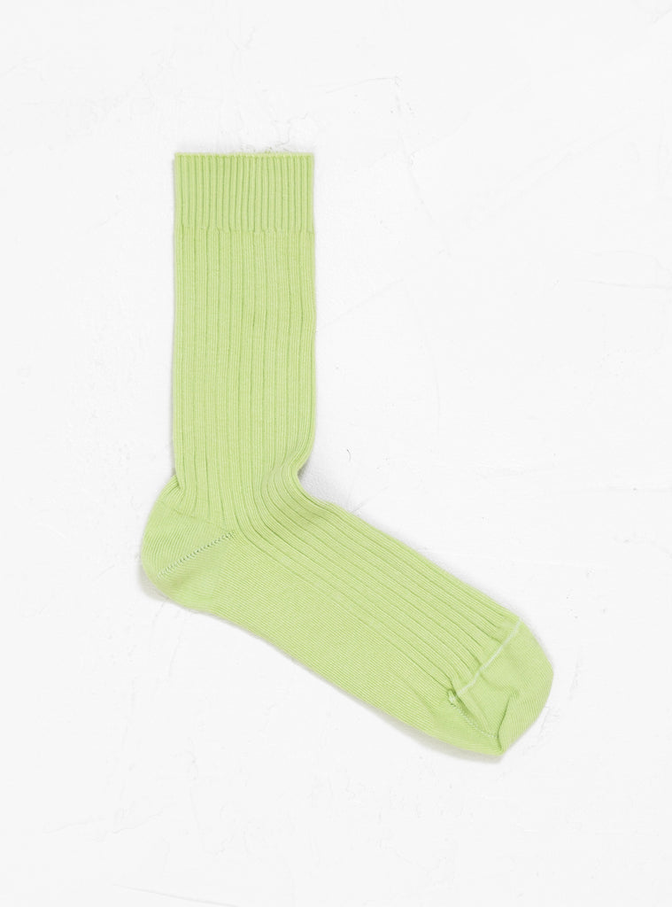 Rib Ankle Socks Green