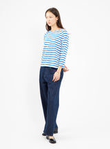 Maow Stripe T-Shirt Blue Stripe by Bellerose | Couverture & The Garbstore