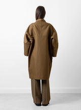 Juwan Oversized Coat Mocha by Christian Wijnants | Couverture & The Garbstore