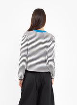 Merino Wool Striped T-Shirt Blue by Cordera | Couverture & The Garbstore