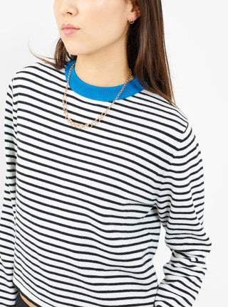 Merino Wool Striped T-Shirt Blue by Cordera | Couverture & The Garbstore